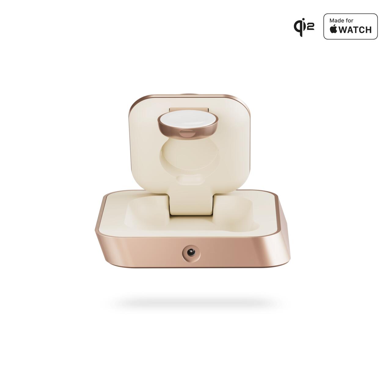 Zens încărcător wireless Nightstand Pro 2 Copper – încărcare rapidă pentru iPhone și Apple Watch