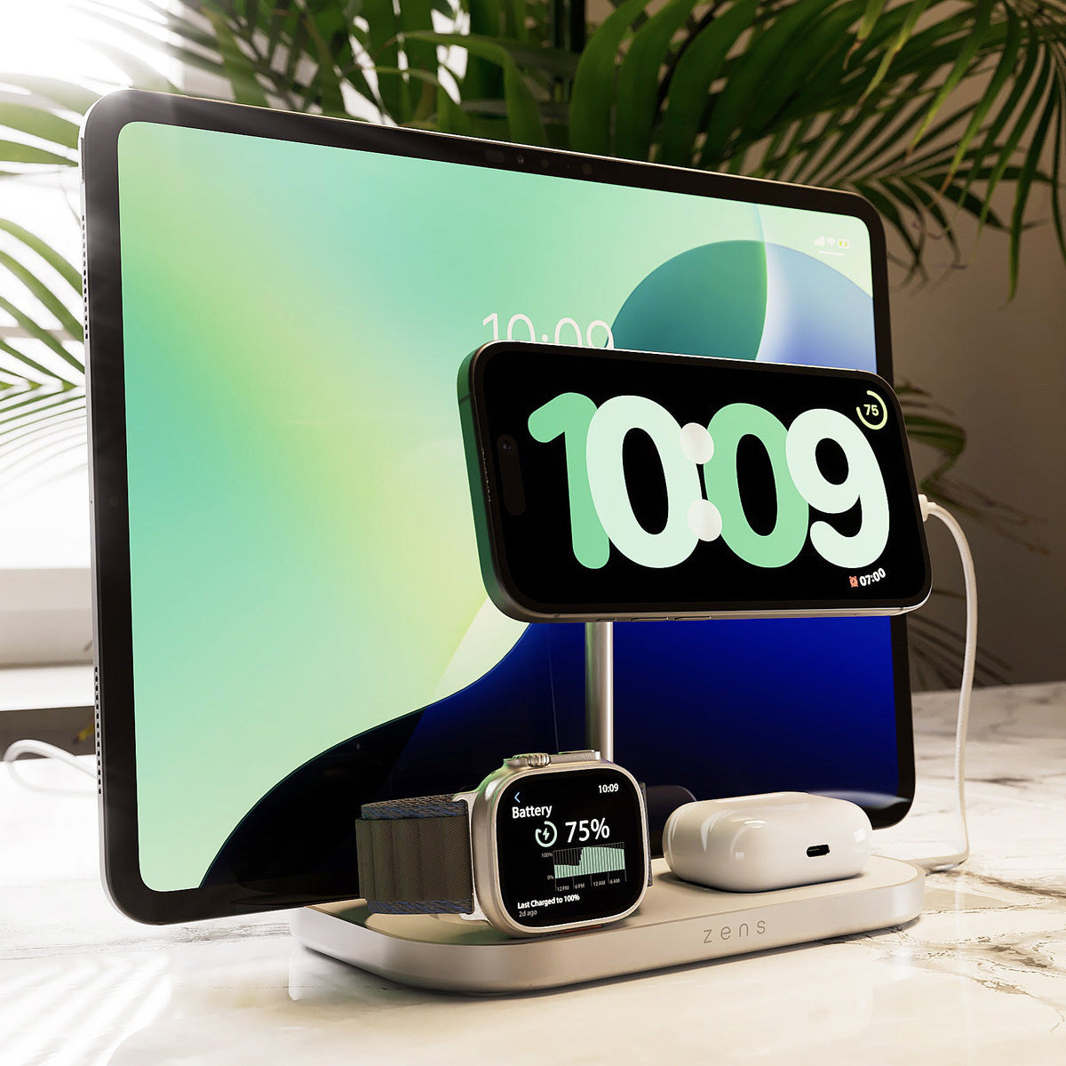 Zens 4-1 Wireless Charger 60W USB C output