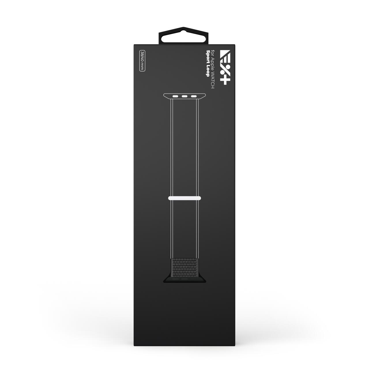 Curea Sport Loop NOA pentru Apple Watch 38/40 mm |Negru