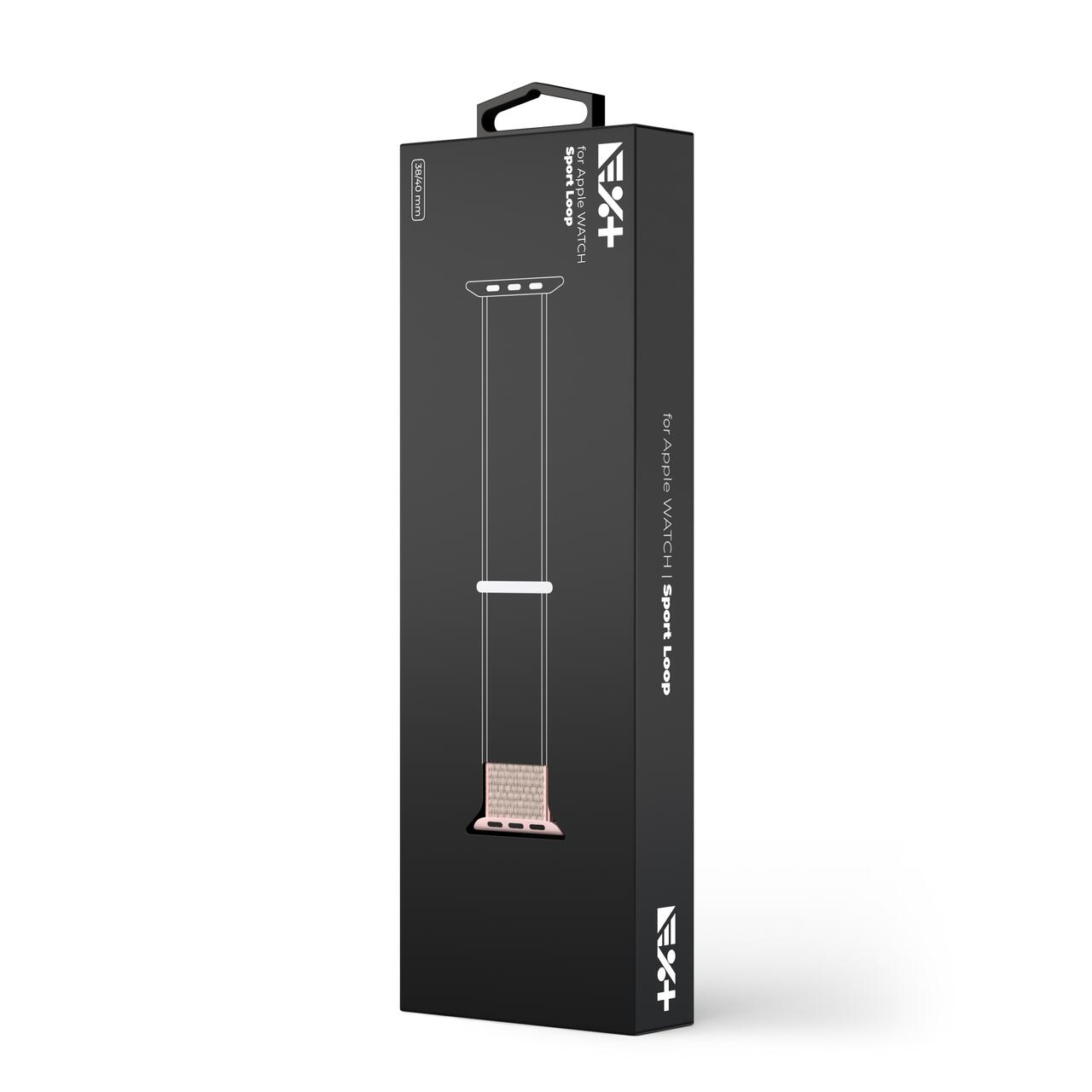 Curea Sport Loop NOA pentru Apple Watch 38/40 mm |Roz