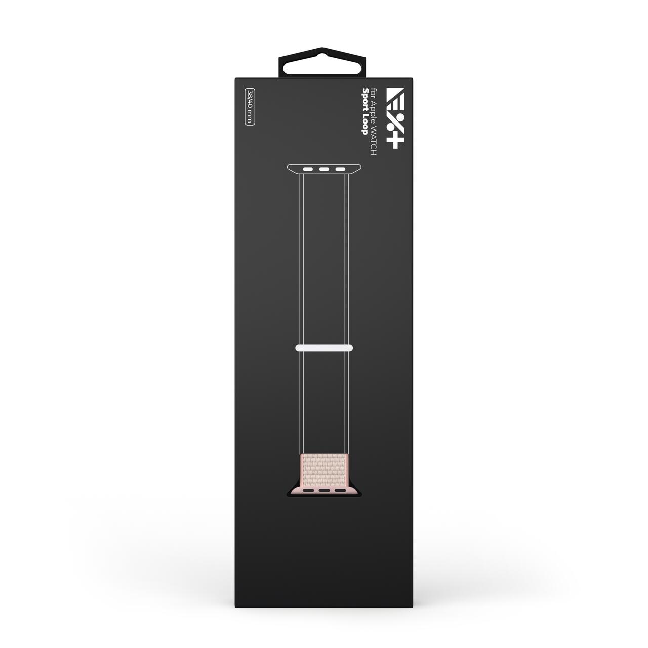 Curea Sport Loop NOA pentru Apple Watch 38/40 mm |Roz