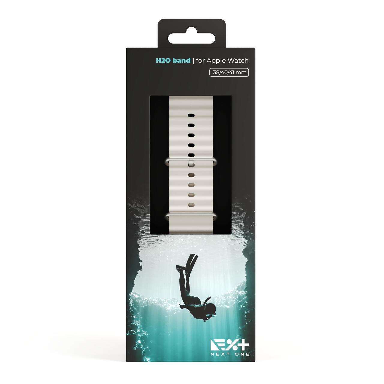 Curea NOA,  H2O Band pentru Apple Watch 41mm, Starlight