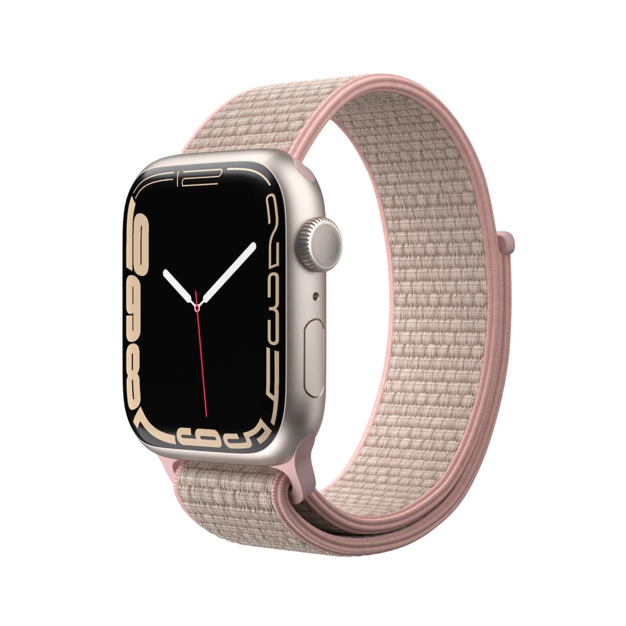 Curea Sport Loop NOA pentru Apple Watch 42/44 mm |Roz