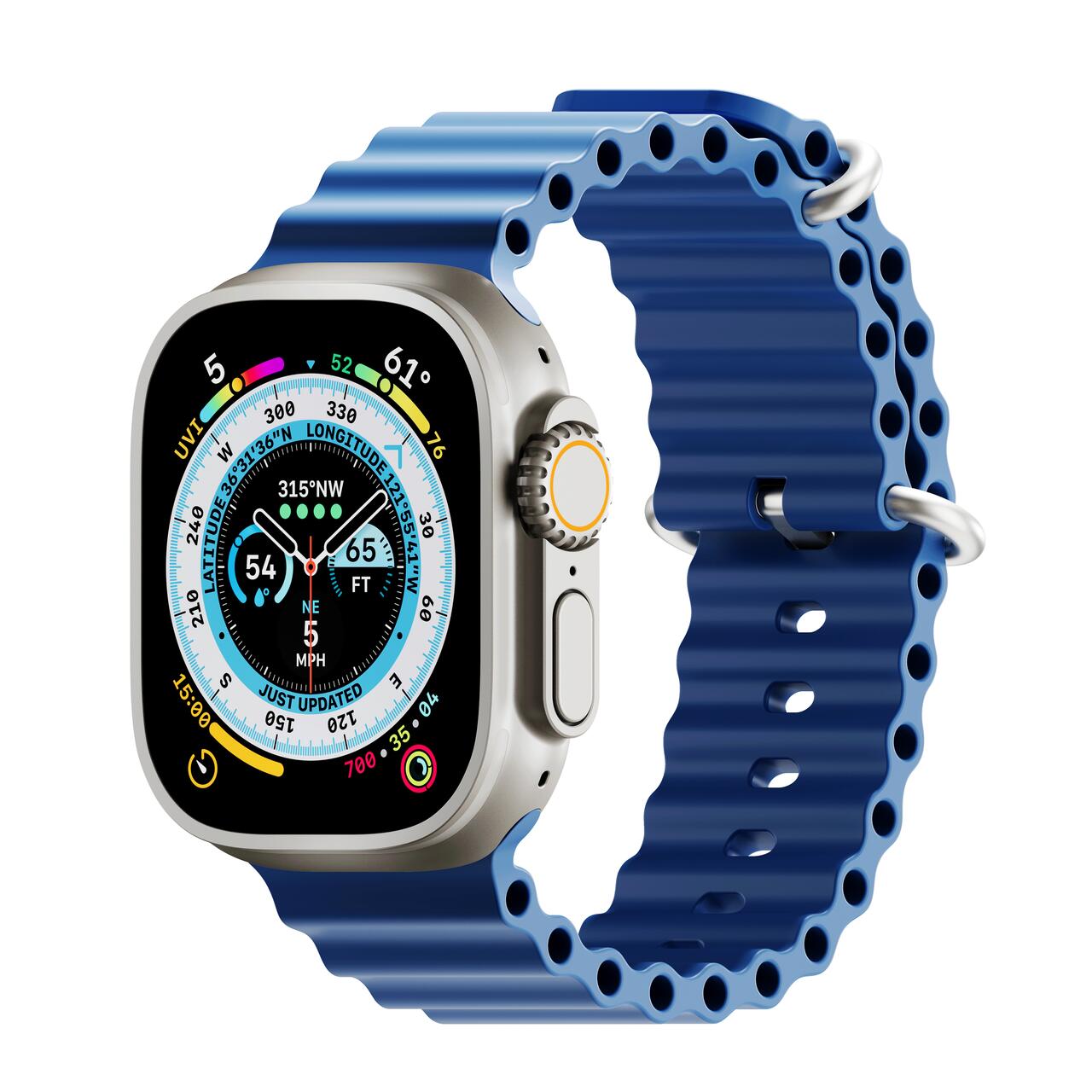 Curea NOA,  H2O Band pentru Apple Watch 45/49 mm, Midnight Blue