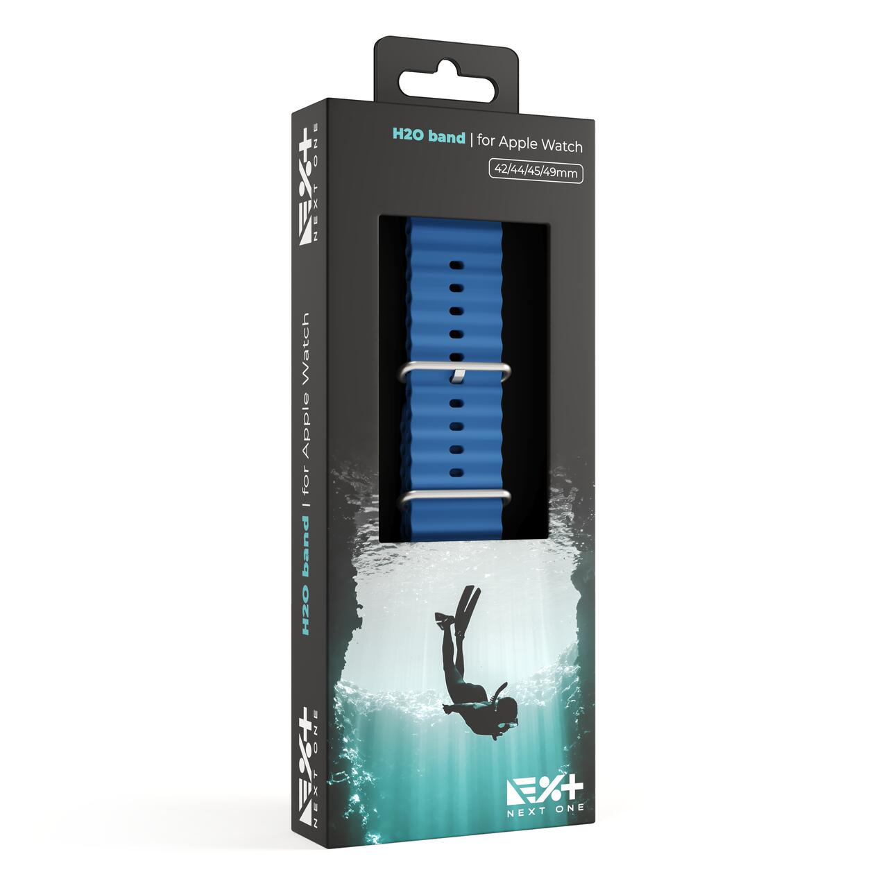 Curea NOA,  H2O Band pentru Apple Watch 45/49 mm, Midnight Blue