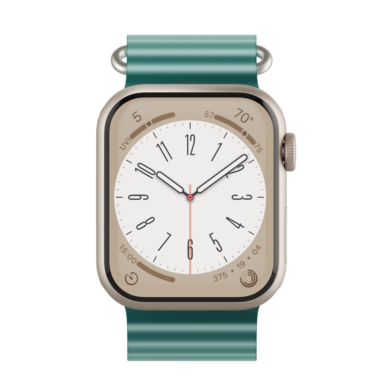 Curea NOA,  H2O Band pentru Apple Watch 45/49 mm, Verde