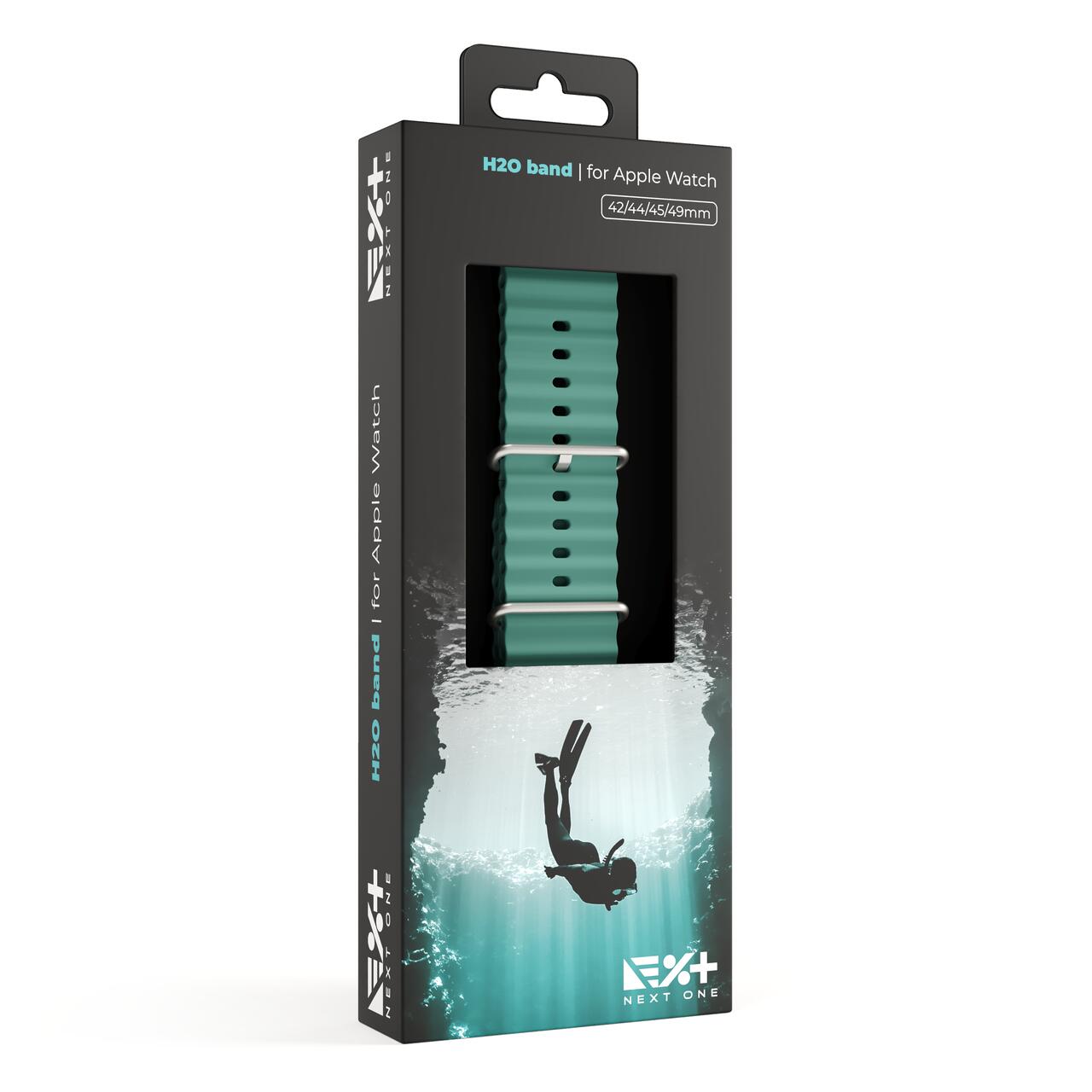Curea NOA,  H2O Band pentru Apple Watch 45/49 mm, Verde