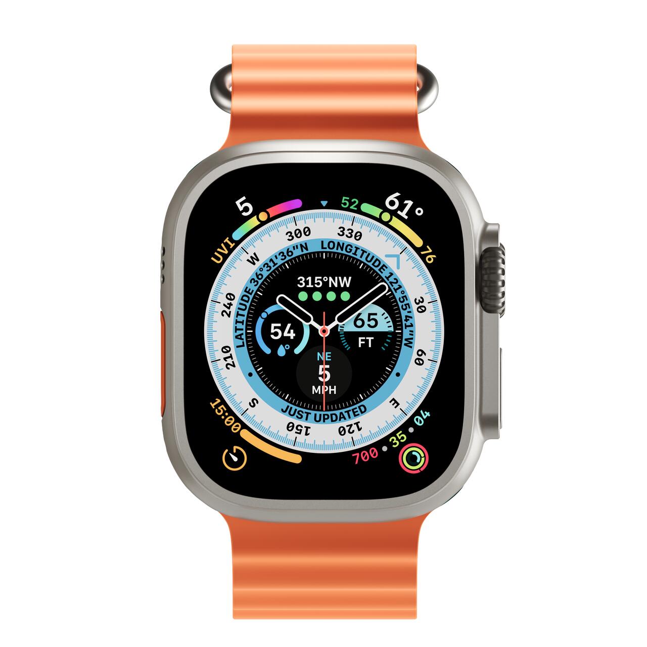 Curea NOA,  H2O Band pentru Apple Watch 45/49 mm, Portocaliu
