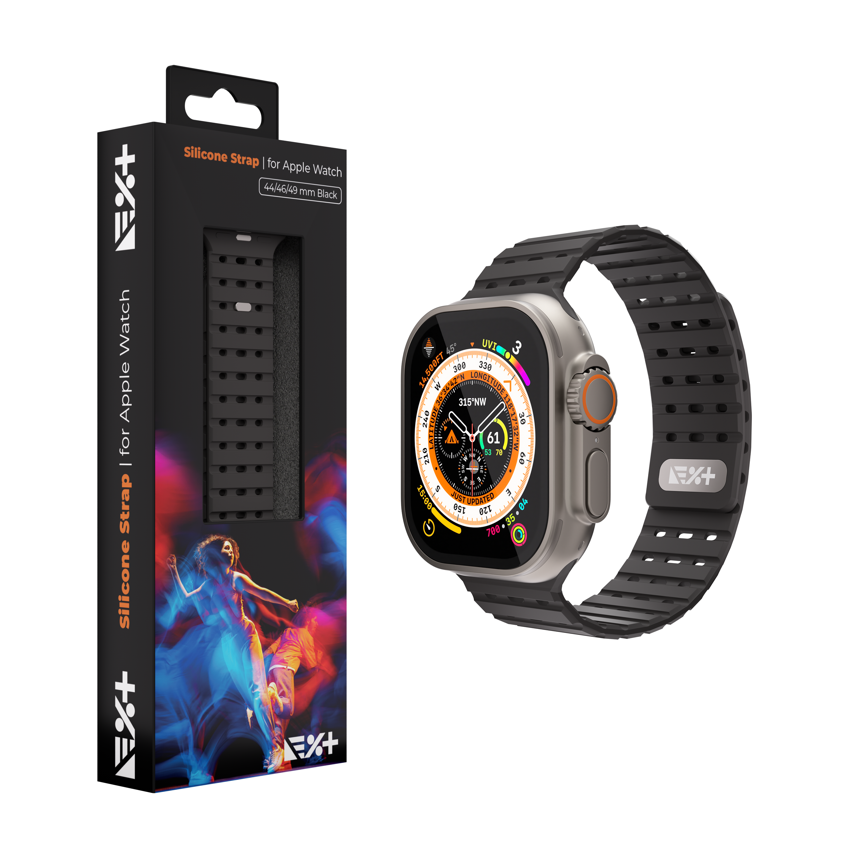 Curea din silicon NOA pentru Apple Watch 45/46/49mm