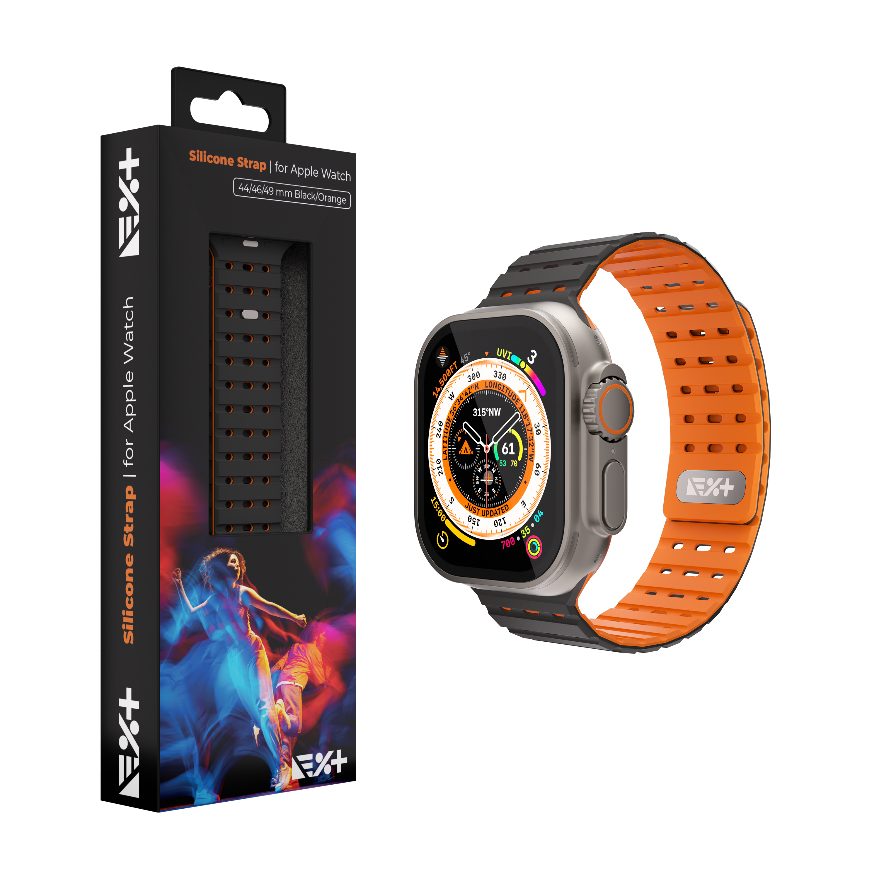 Curea din silicon NOA pentru Apple Watch 45/46/49mm