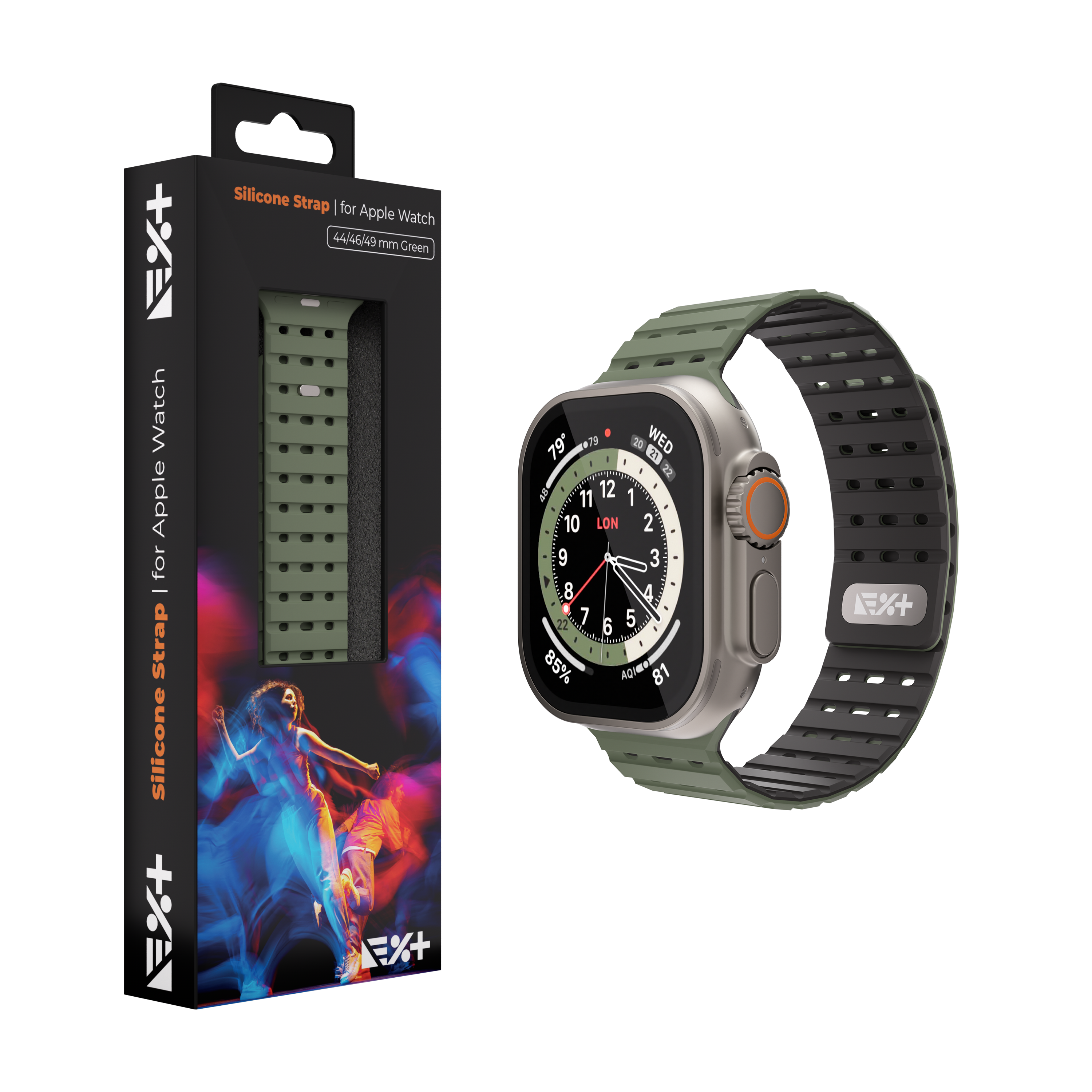 Curea din silicon NOA pentru Apple Watch 45/46/49mm