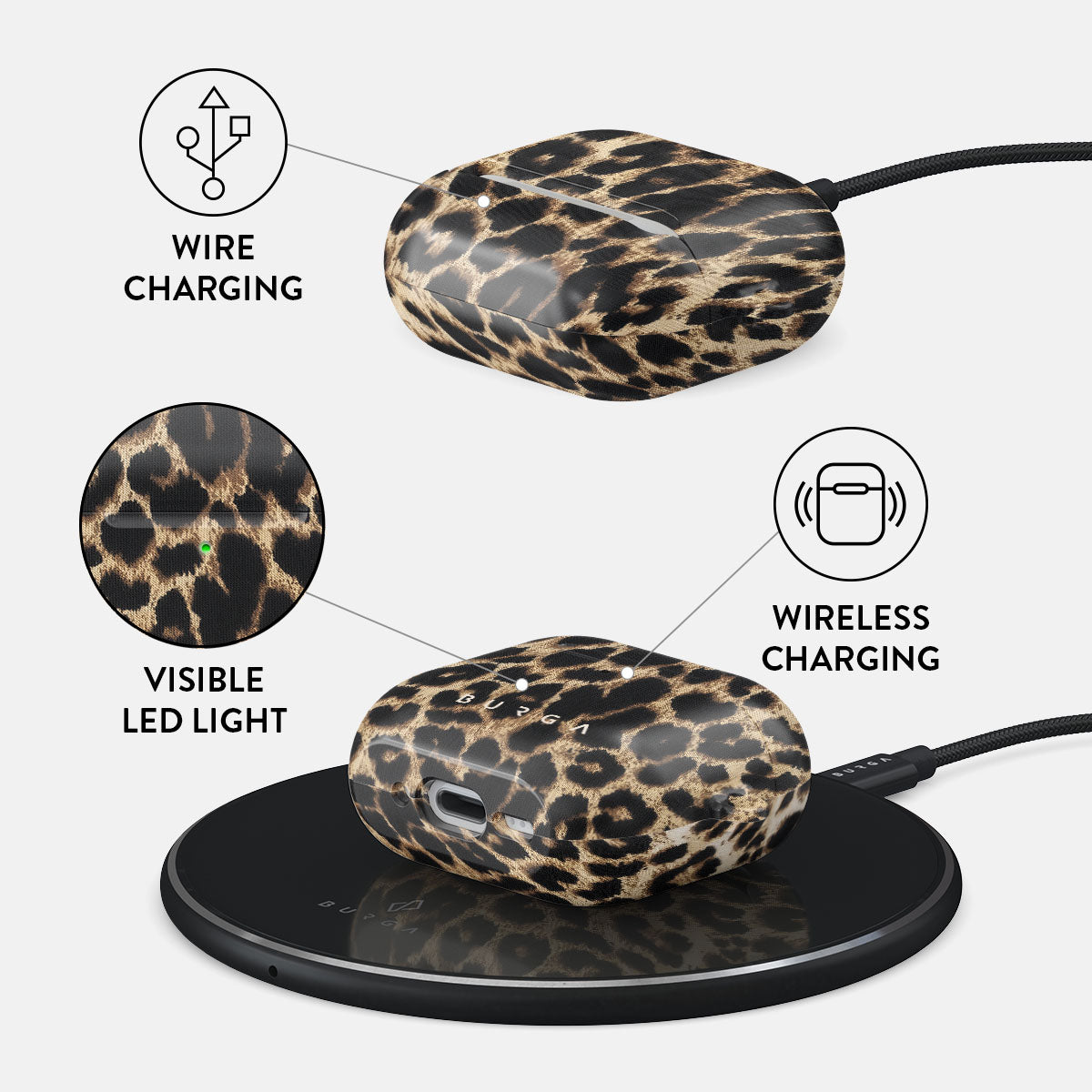 Husa protectoare BURGA Player pentru Airpods 4