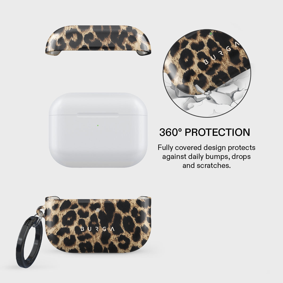 Husa de protecție BURGA Player pentru AirPods Pro 3