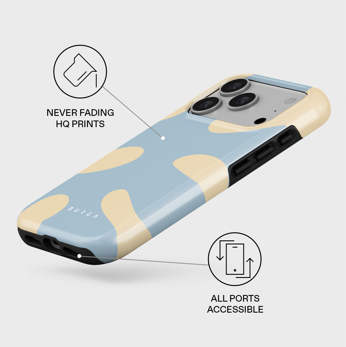 BURGA Flow - Husă de protecție Tough Magsafe pentru iPhone 17 Pro