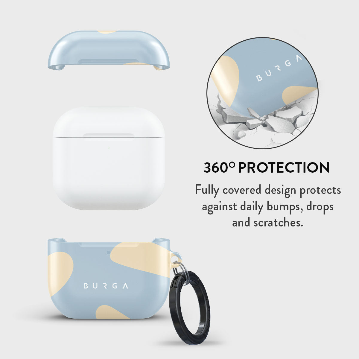 BURGA Flow - Husă de protecție pentru AirPods 4