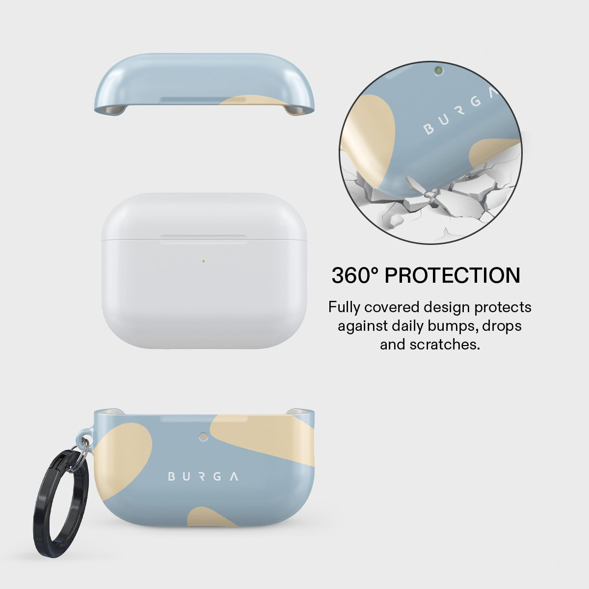 BURGA Flow - Husă de protecție pentru AirPods Pro 3