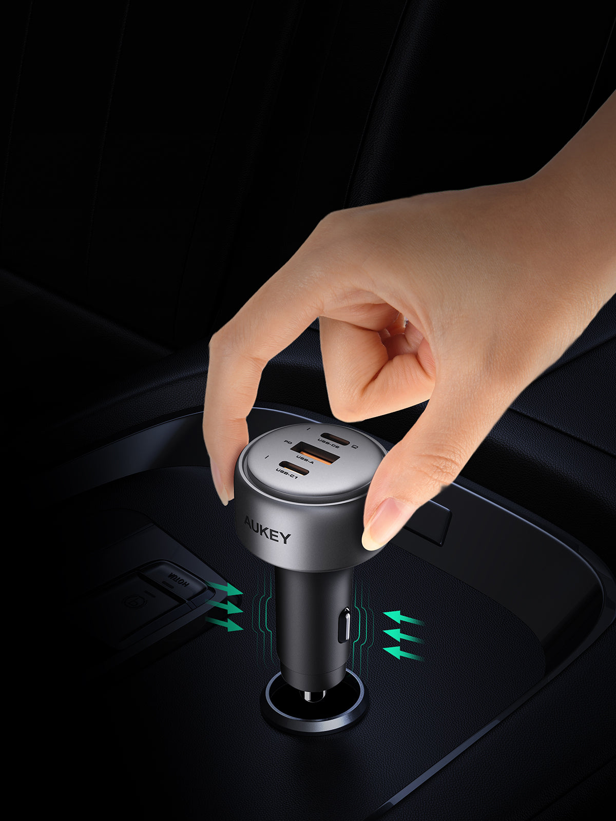 Încărcător auto AUKEY CC-P3, 100W