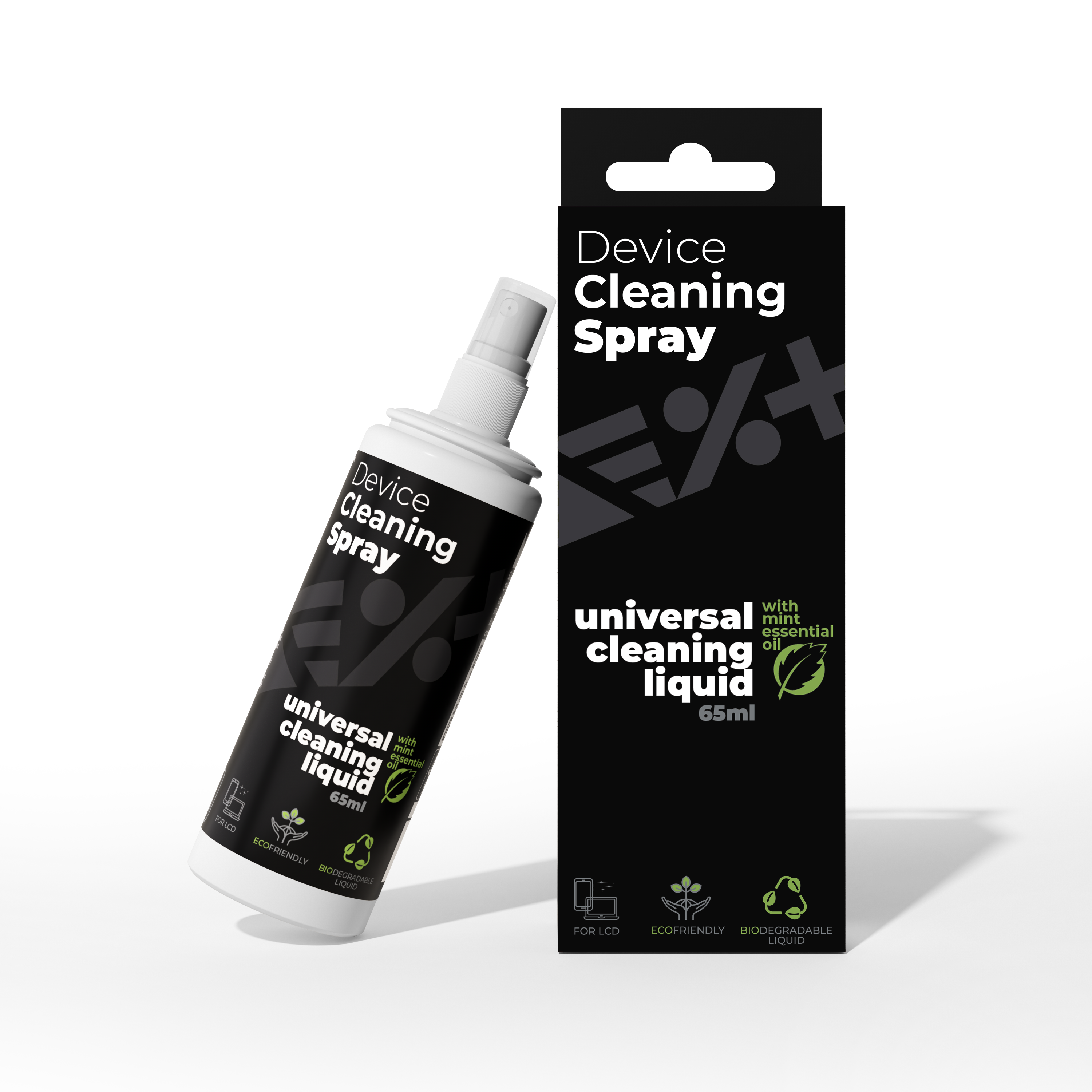 Kit de curatare NOA: solutie fara alcool si laveta pentru ecran LCD, LED, OLED, Plasma | 65ml