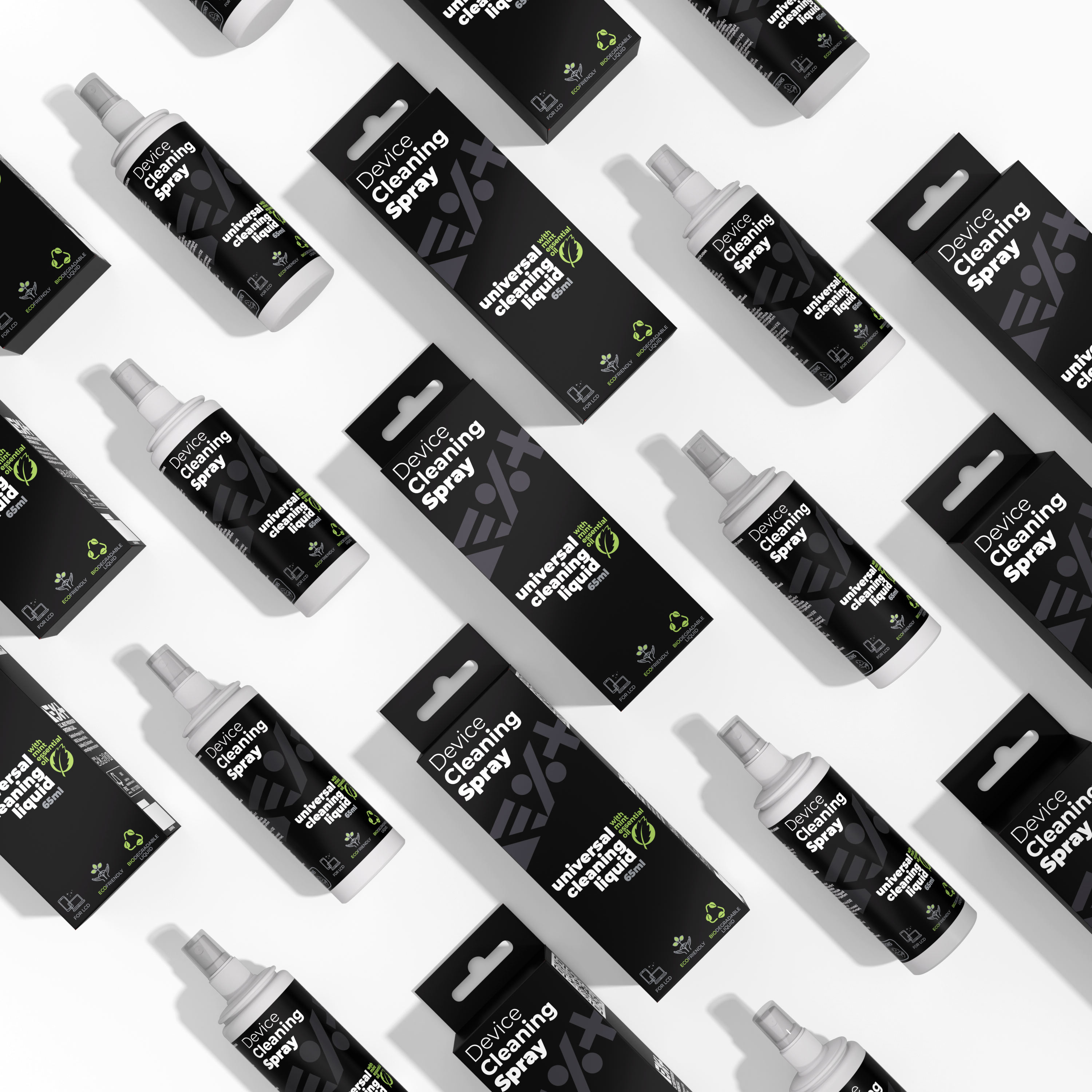 Kit de curatare NOA: solutie fara alcool si laveta pentru ecran LCD, LED, OLED, Plasma | 65ml