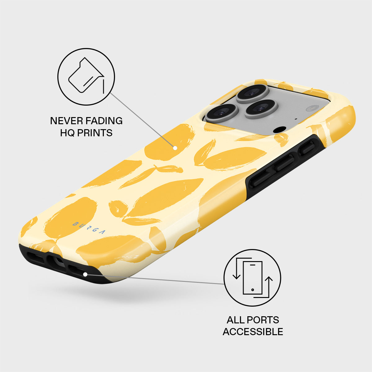 Husa BURGA Lemon Tart Tough Magsafe pentru iPhone 17 Pro