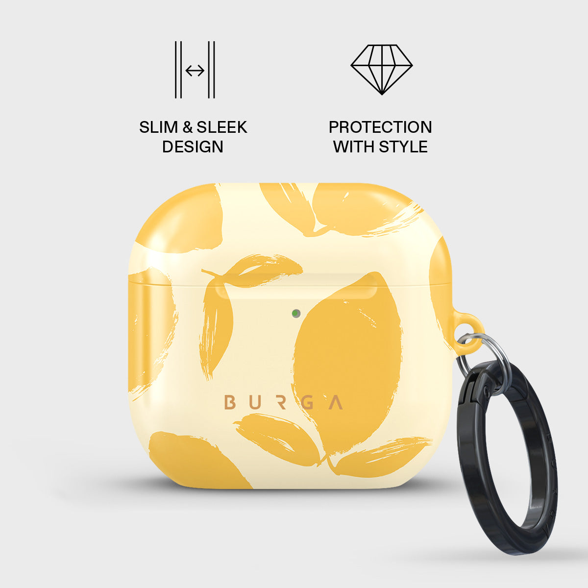 Husa BURGA Lemon Tart Tough pentru Airpods 4