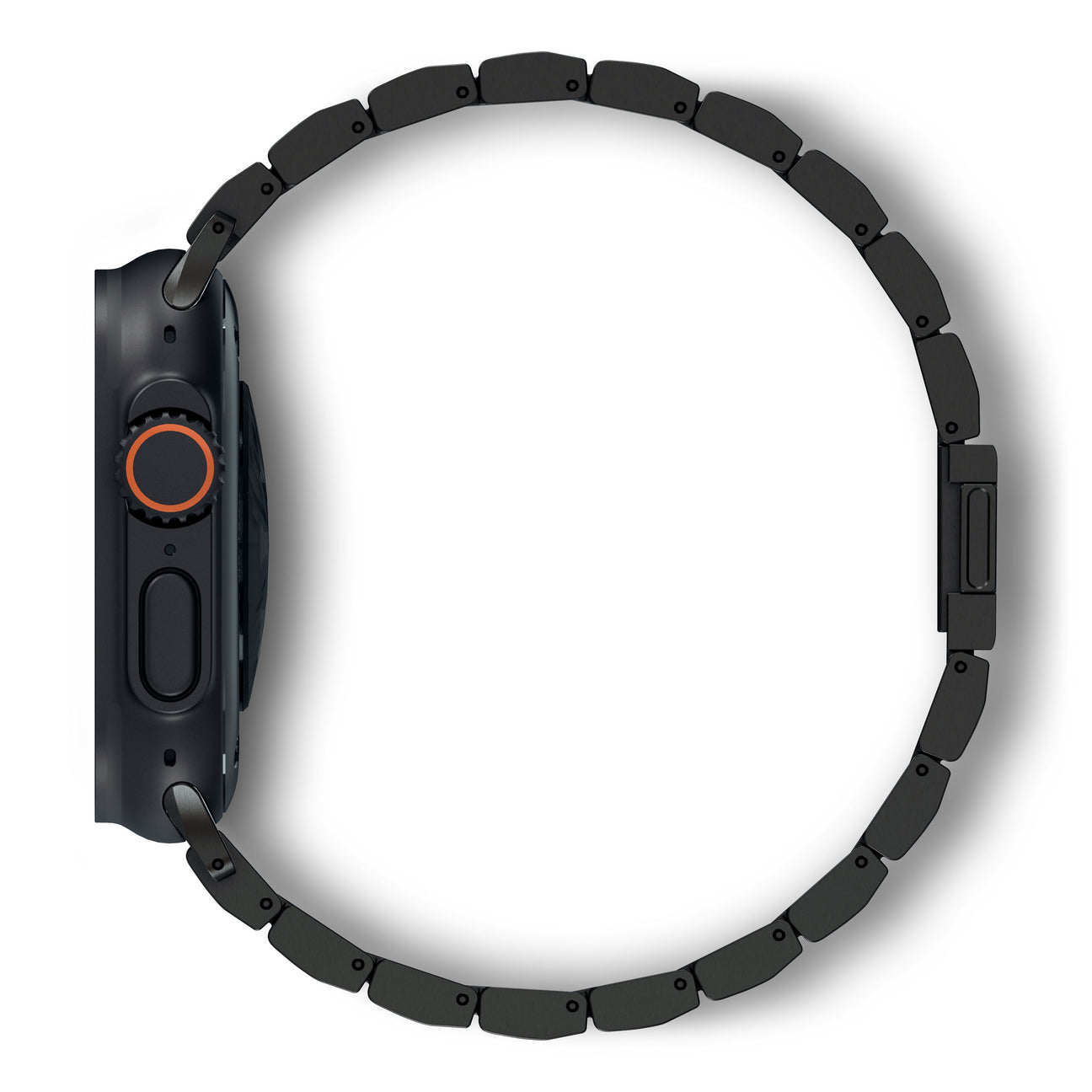 Curea smartwatch DECODED Titanium Traction pentru Apple Watch 44/45/46/49 mm, Titan, Închidere magnetică, Negru