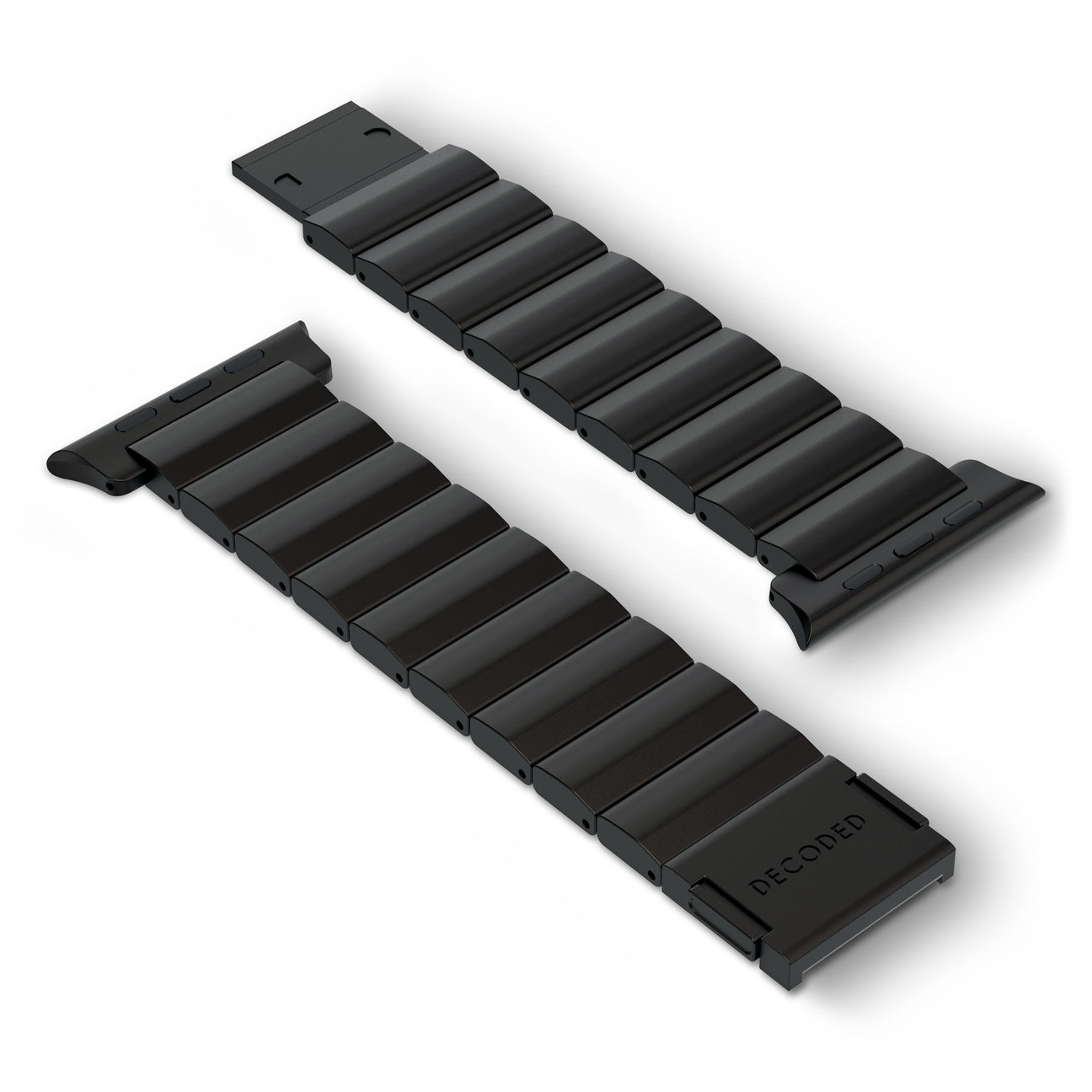 Curea smartwatch DECODED Titanium Traction pentru Apple Watch 44/45/46/49 mm, Titan, Închidere magnetică, Negru