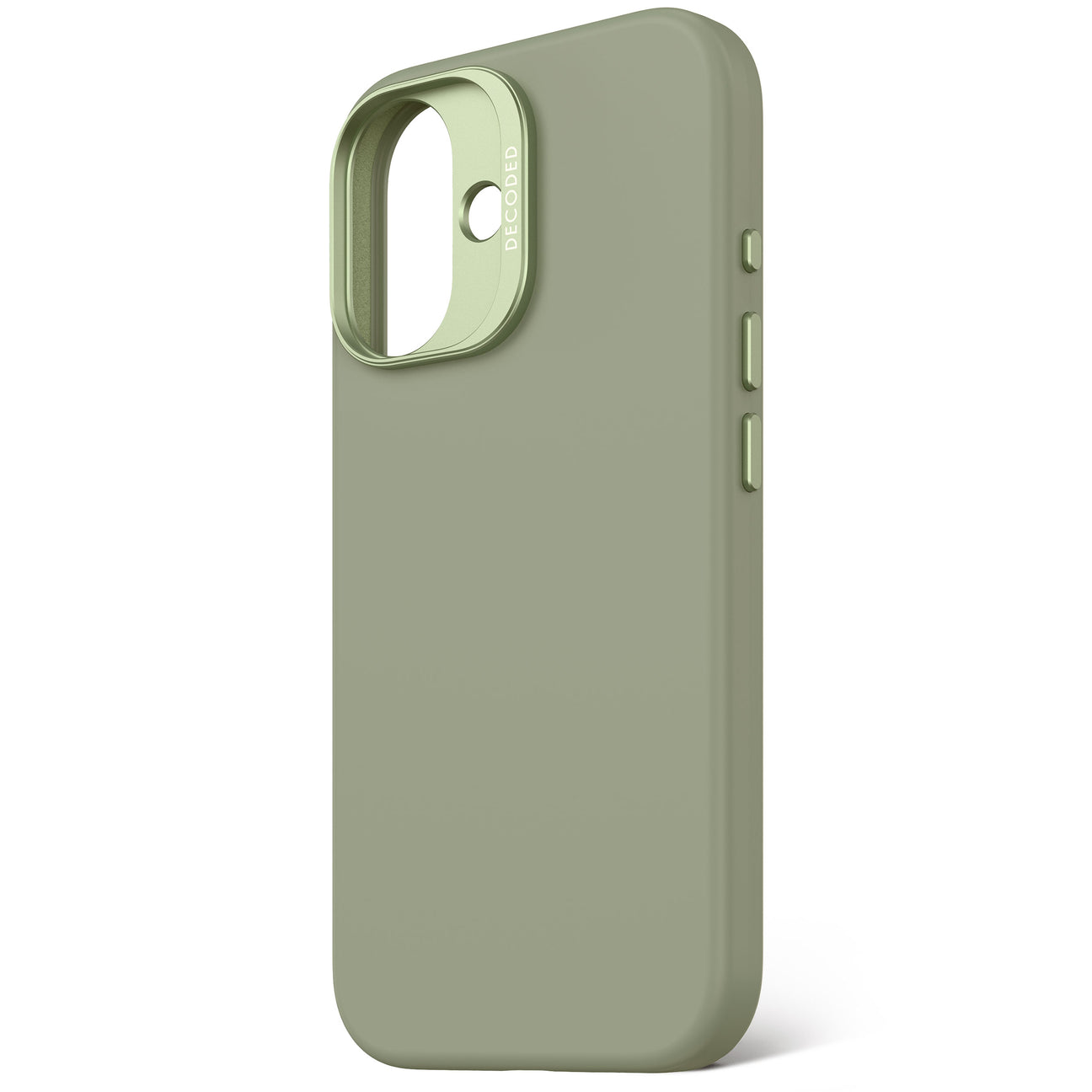 Husă anti-microbiană din silicon DECODED pentru iPhone 16 - Verde Jad