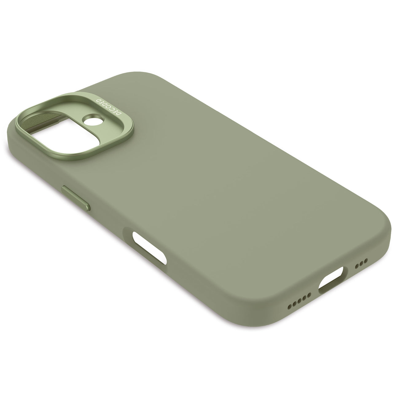 Husă anti-microbiană din silicon DECODED pentru iPhone 16 - Verde Jad