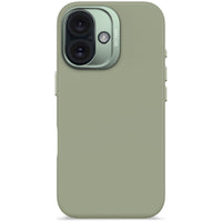 Husă anti-microbiană din silicon DECODED pentru iPhone 16 - Verde Jad