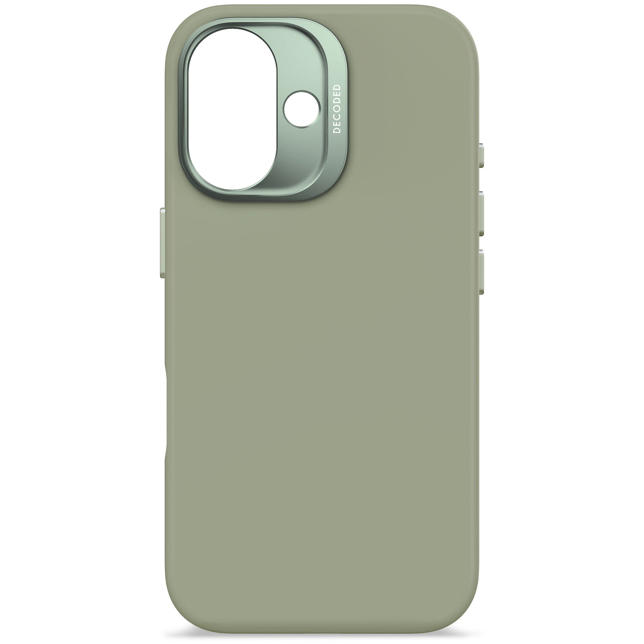 Husă anti-microbiană din silicon DECODED pentru iPhone 16 - Verde Jad