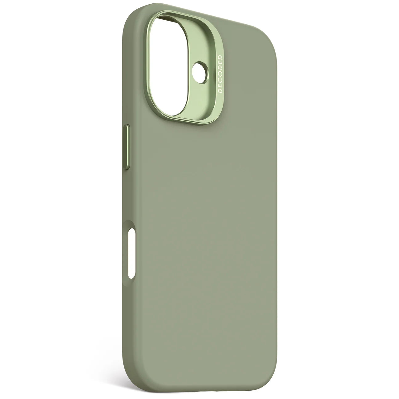 Husă anti-microbiană din silicon DECODED pentru iPhone 16 - Verde Jad