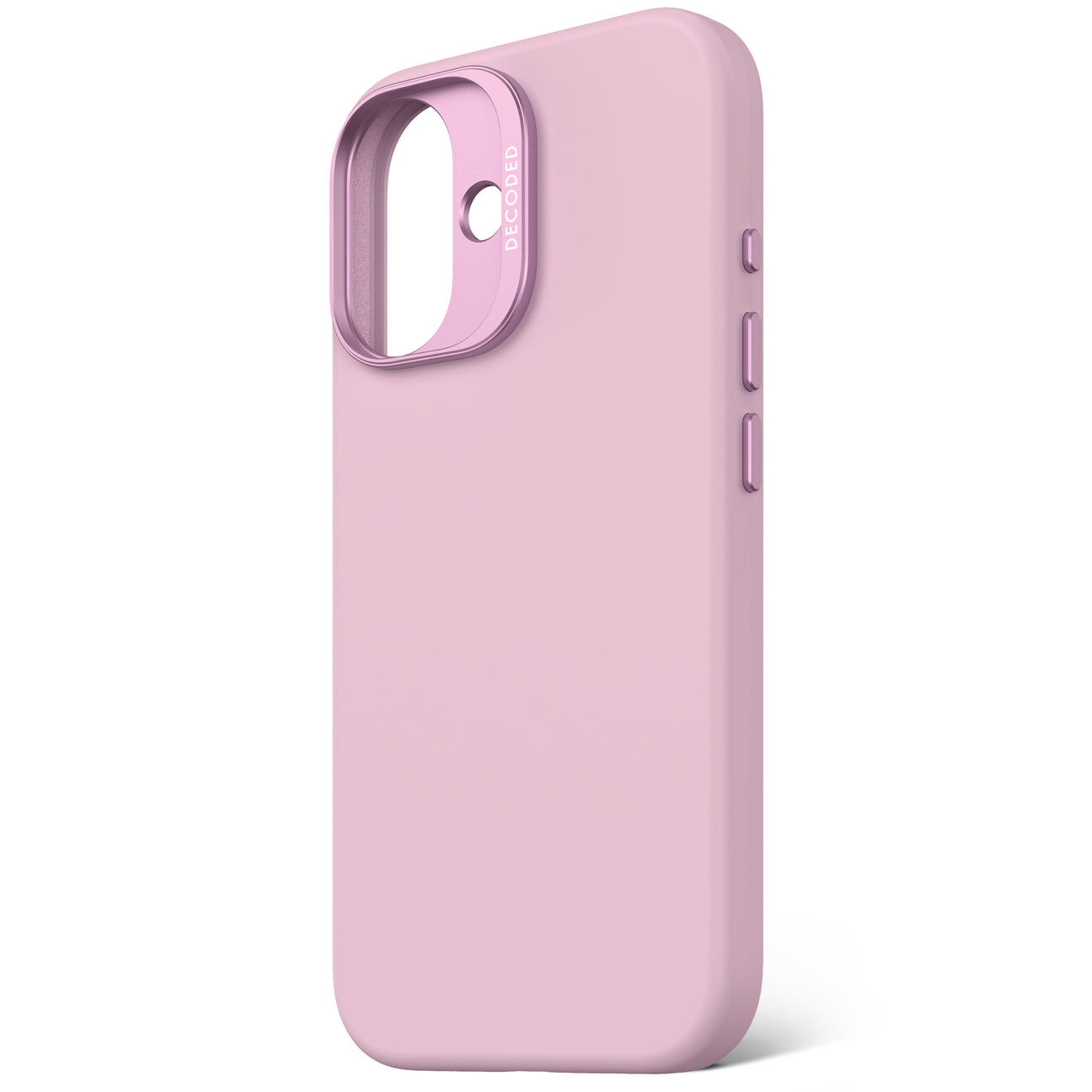Husă de protecție DECODED din silicon antimicrobian pentru iPhone 16 - Mov liliac
