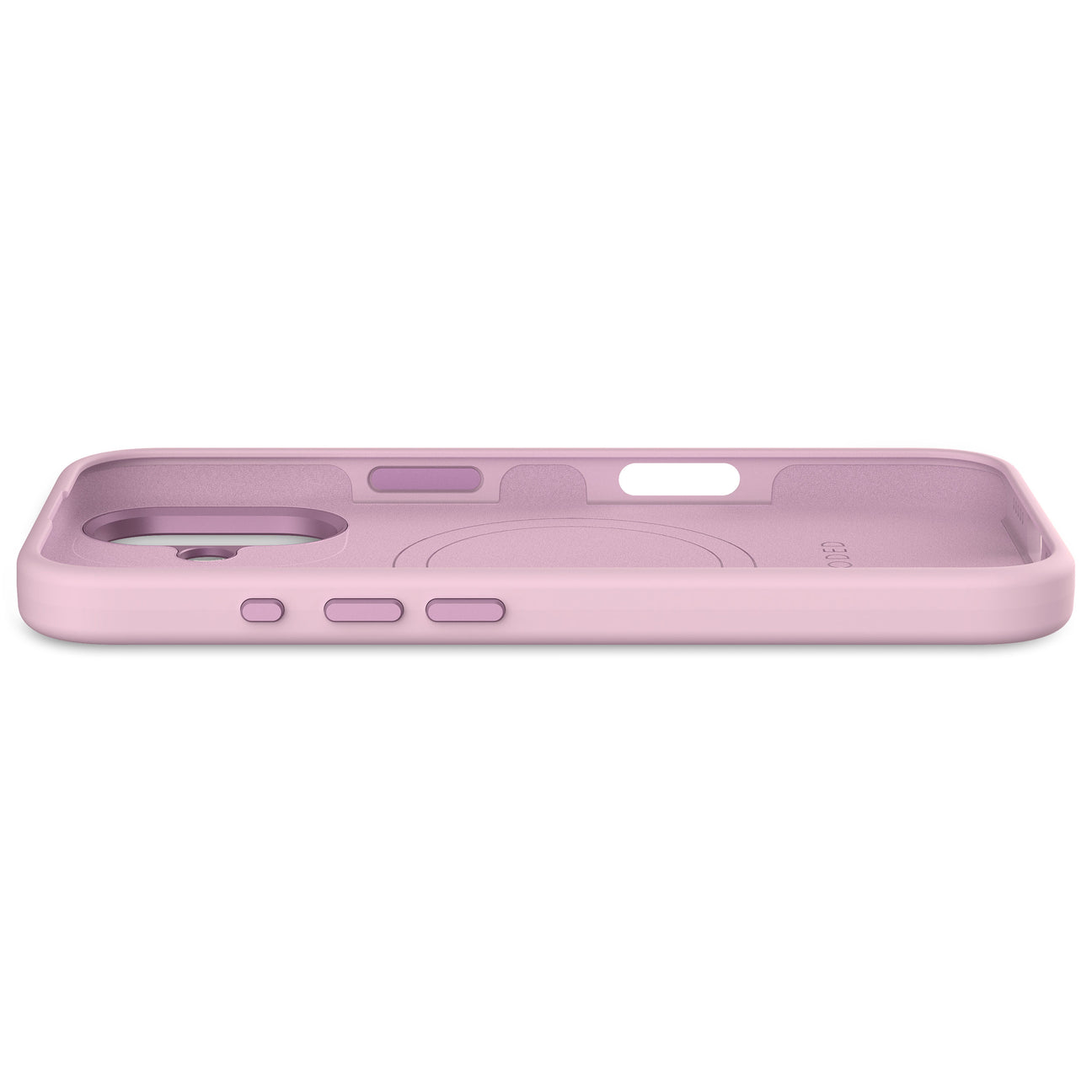 Husă de protecție DECODED din silicon antimicrobian pentru iPhone 16 - Mov liliac