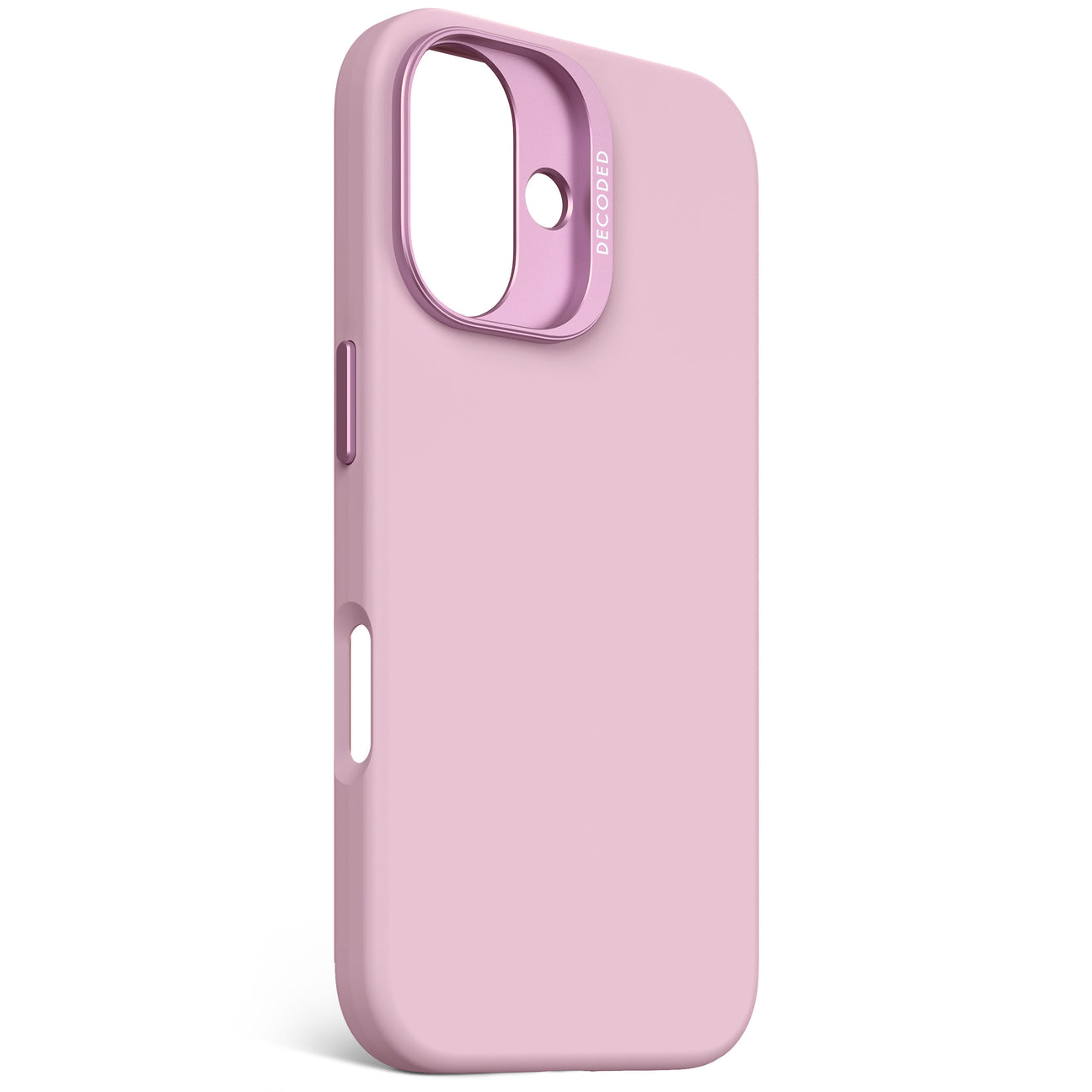Husă de protecție DECODED din silicon antimicrobian pentru iPhone 16 - Mov liliac