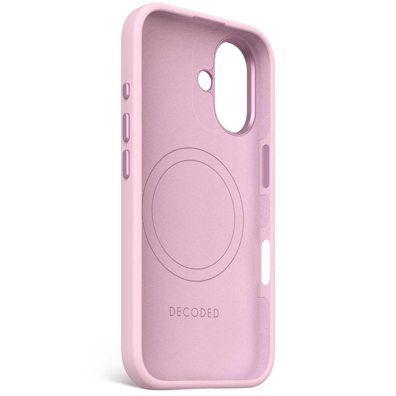 Husă de protecție DECODED din silicon antimicrobian pentru iPhone 16 - Mov liliac