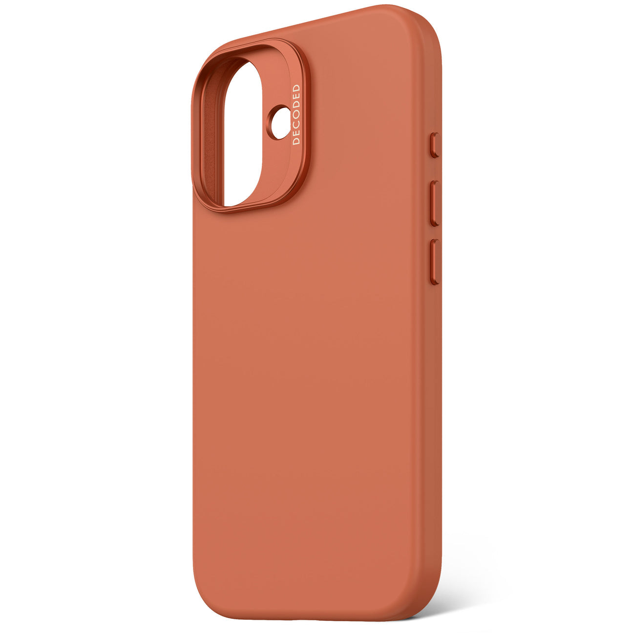 Husă de protecție DECODED AntiMicrobial din silicon pentru iPhone 16 - Sand Stone