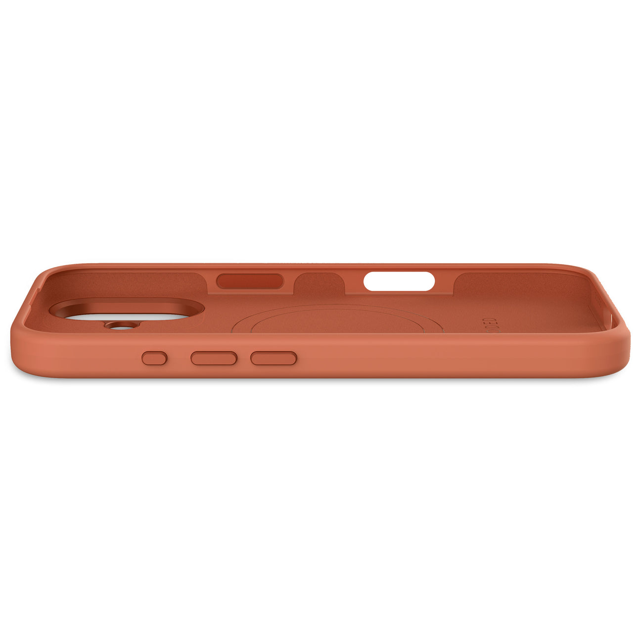 Husă de protecție DECODED AntiMicrobial din silicon pentru iPhone 16 - Sand Stone