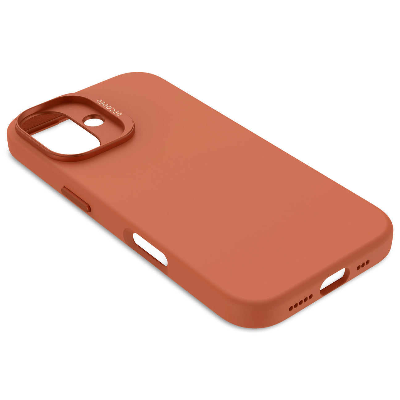 Husă de protecție DECODED AntiMicrobial din silicon pentru iPhone 16 - Sand Stone