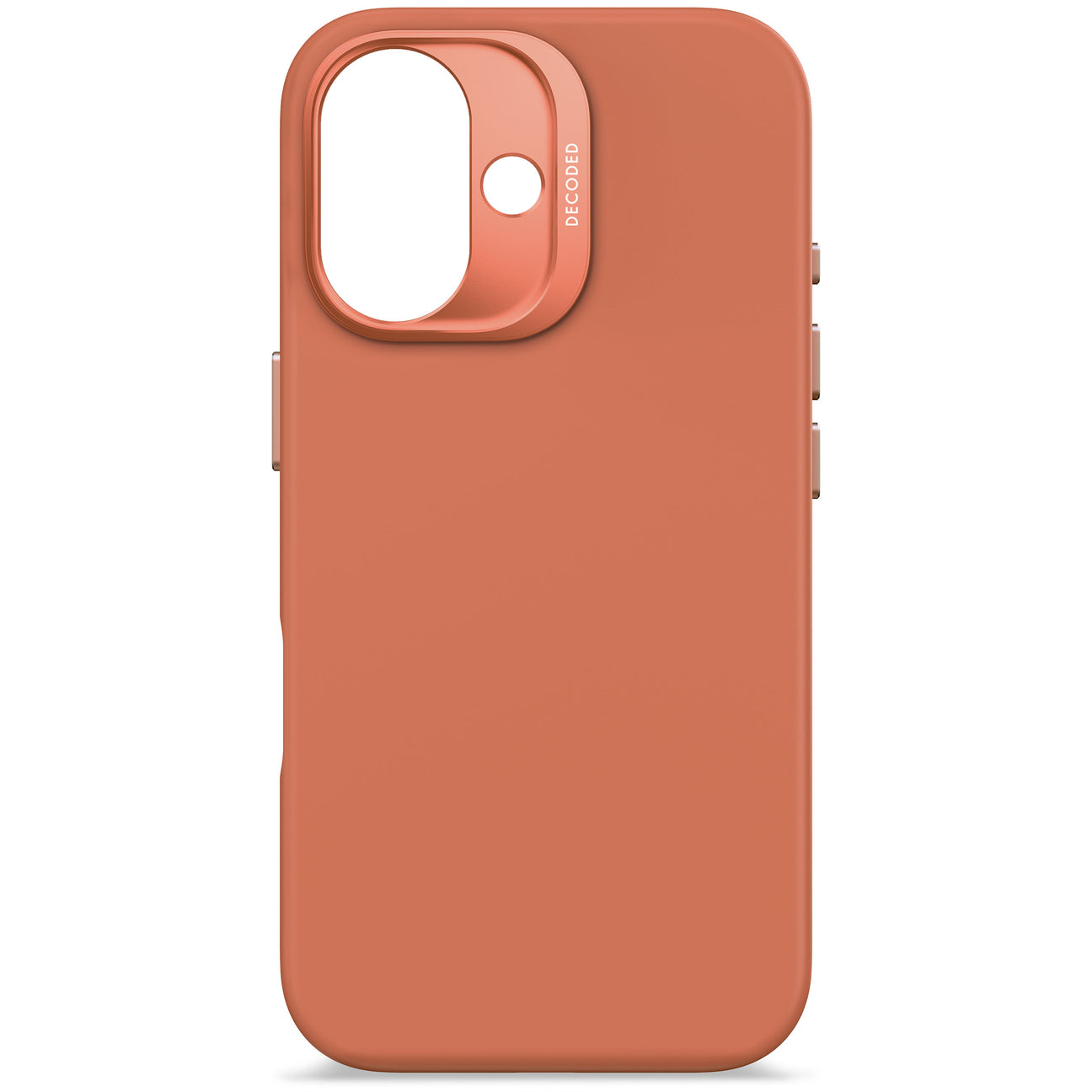 Husă de protecție DECODED AntiMicrobial din silicon pentru iPhone 16 - Sand Stone