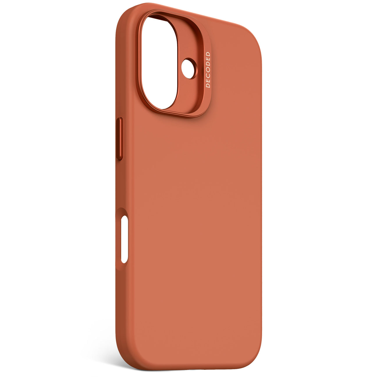 Husă de protecție DECODED AntiMicrobial din silicon pentru iPhone 16 - Sand Stone