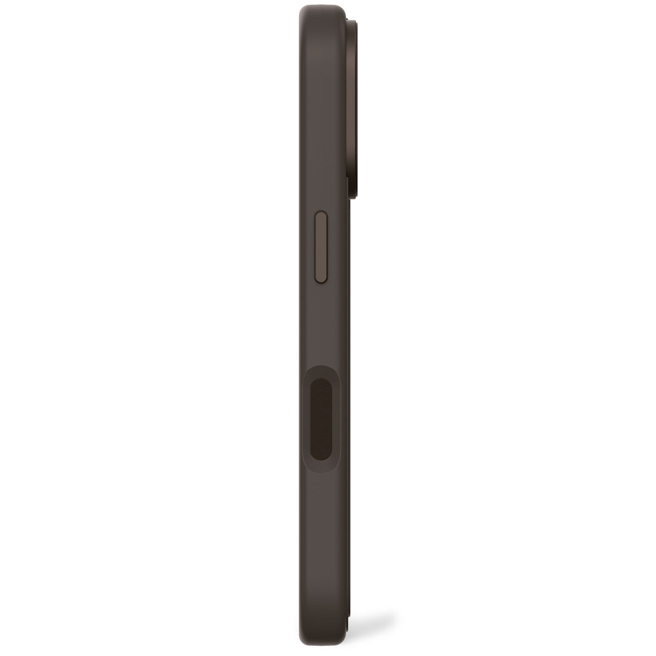Husa de spate DECODED din silicon antimicrobian pentru iPhone 16 - Phantom Black