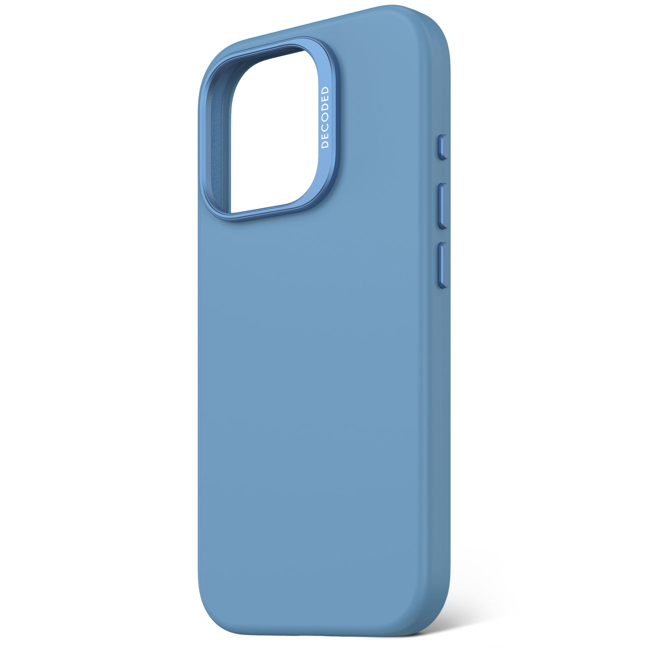 Husă spate din silicon antimicrobian DECODED pentru iPhone 16 Pro - Air Blue