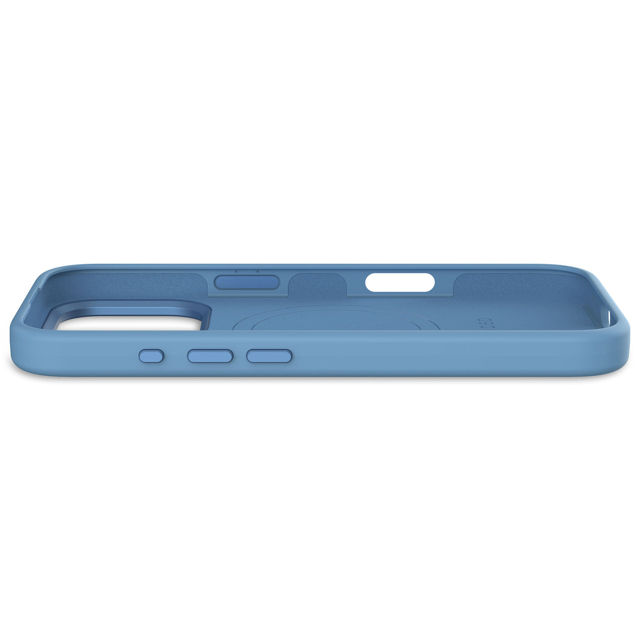 Husă spate din silicon antimicrobian DECODED pentru iPhone 16 Pro - Air Blue