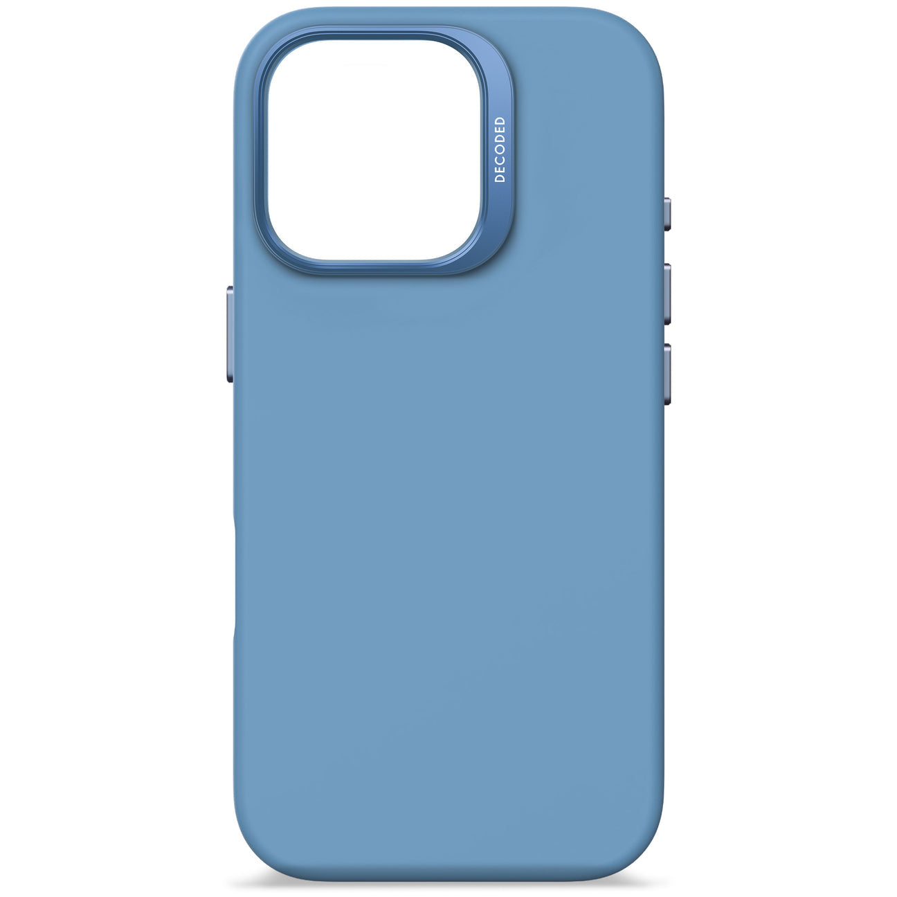 Husă spate din silicon antimicrobian DECODED pentru iPhone 16 Pro - Air Blue