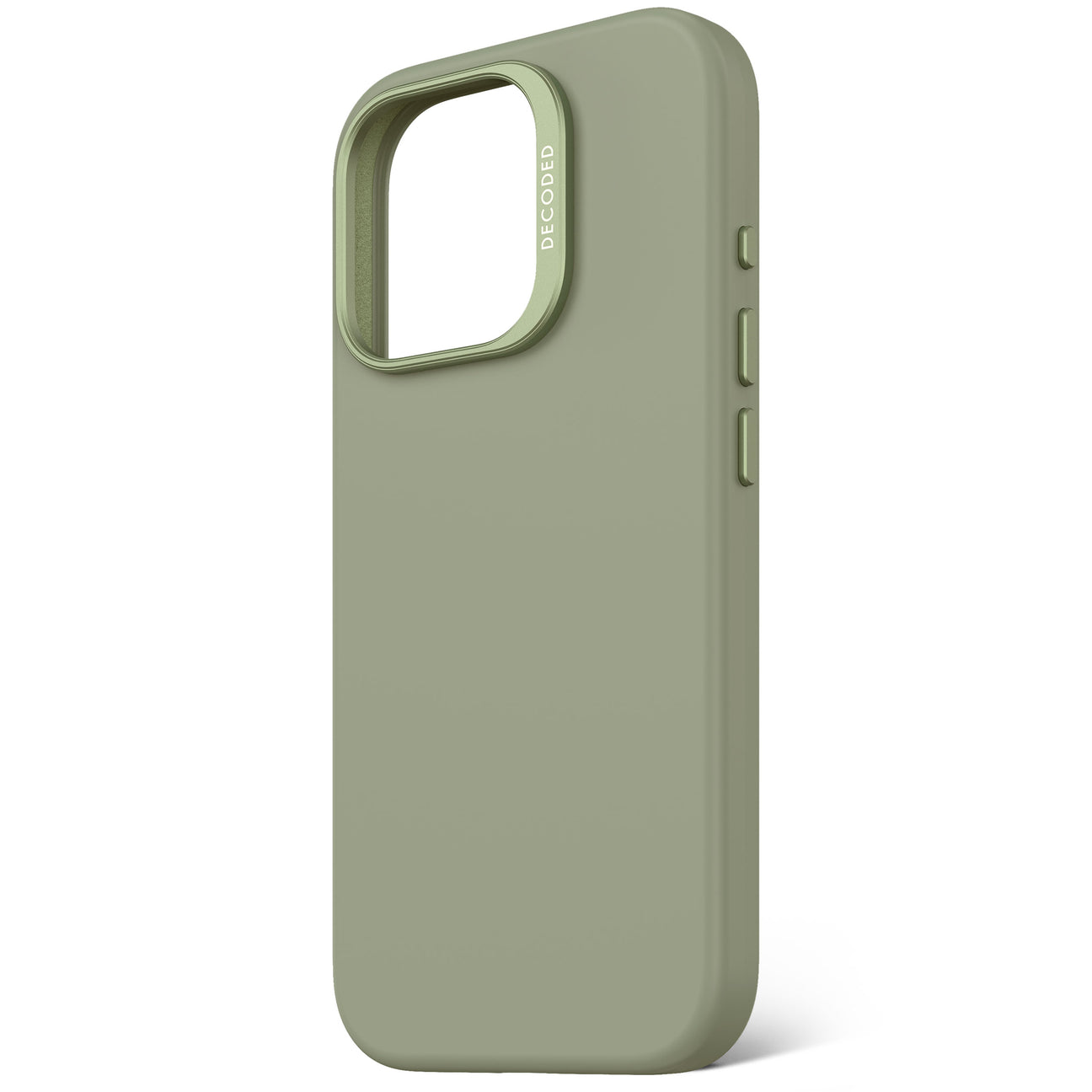 Husă de protecție DECODED din silicon antimicrobian pentru iPhone 16 Pro - Verde Jad
