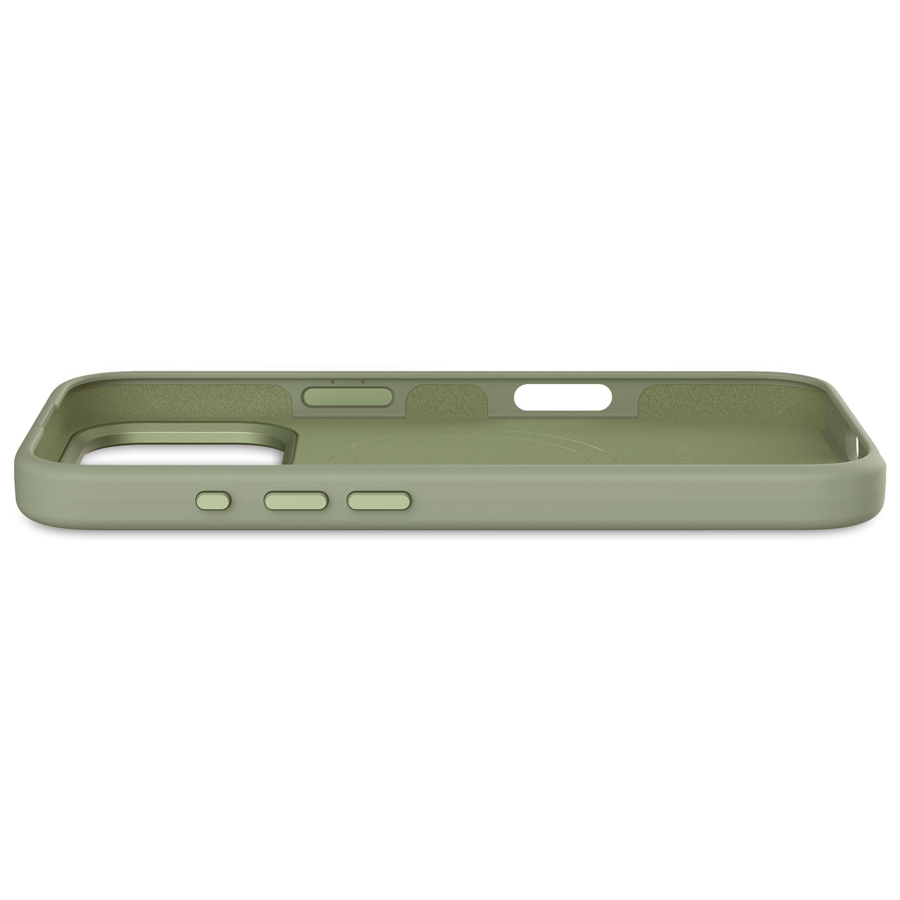 Husă de protecție DECODED din silicon antimicrobian pentru iPhone 16 Pro - Verde Jad