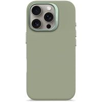 Husă de protecție DECODED din silicon antimicrobian pentru iPhone 16 Pro - Verde Jad