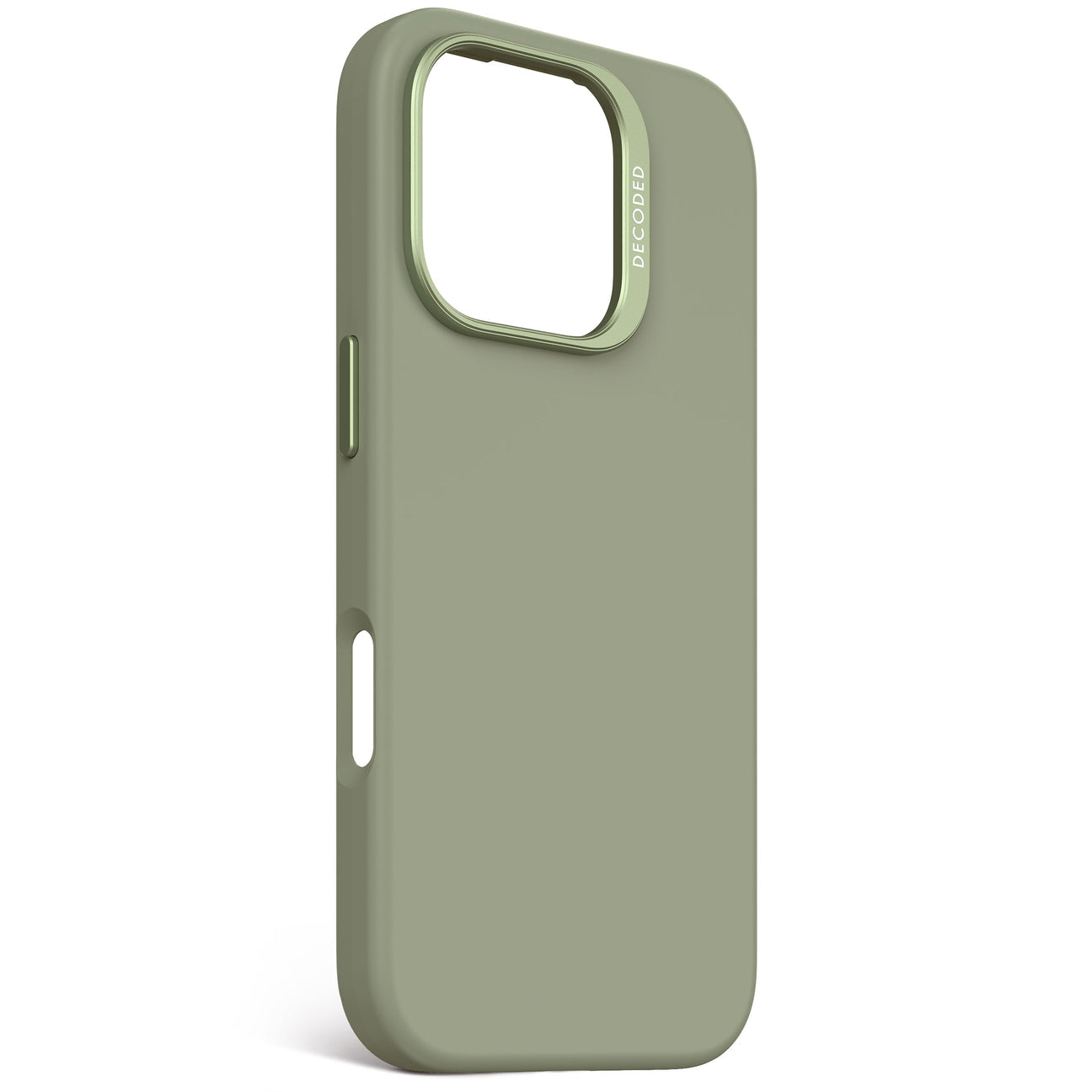 Husă de protecție DECODED din silicon antimicrobian pentru iPhone 16 Pro - Verde Jad