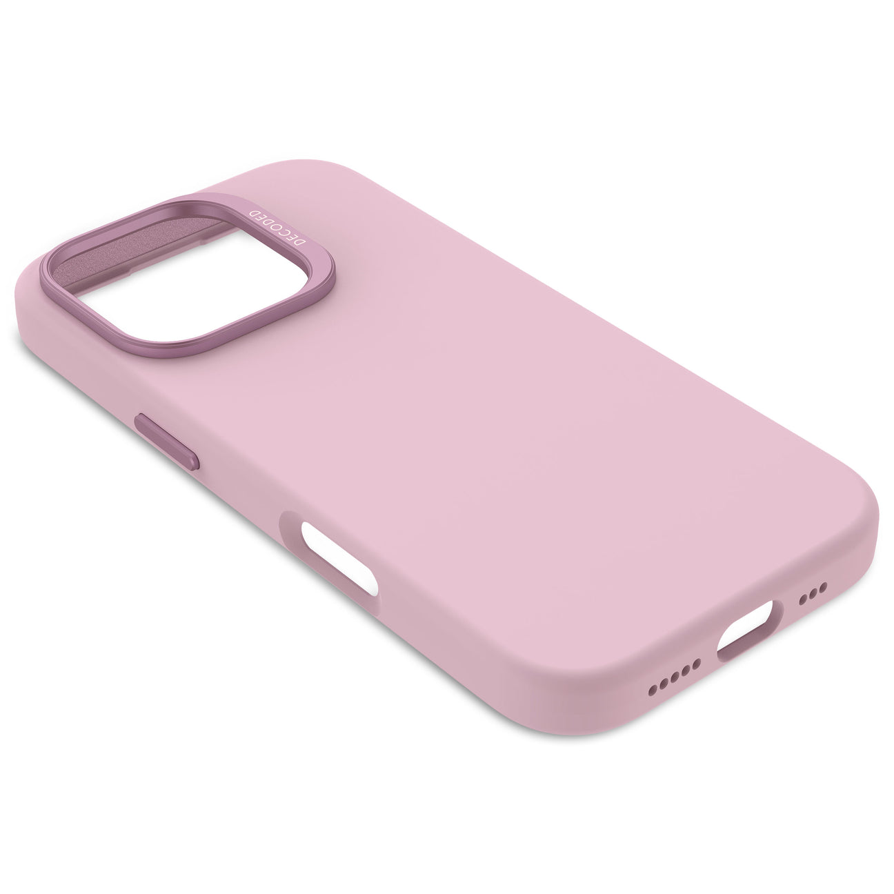 Husă de protecție DECODED din silicon antimicrobian pentru iPhone 16 Pro - Mov Lilla